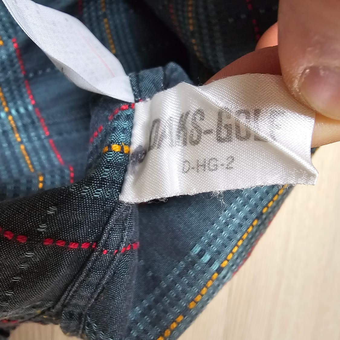 L 100 ) 닥스 패턴 긴팔 폴로 자수 셔츠 일본 빈티지 남자 상품이미지6