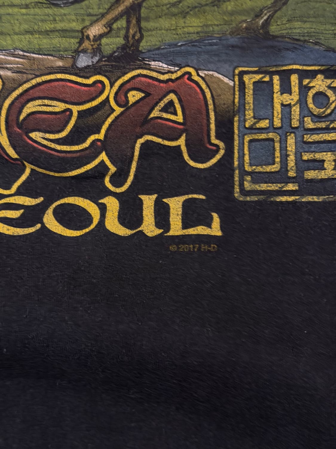 할리데이비슨 코리아 프린팅 빈티지 티셔츠 블랙 상품이미지3