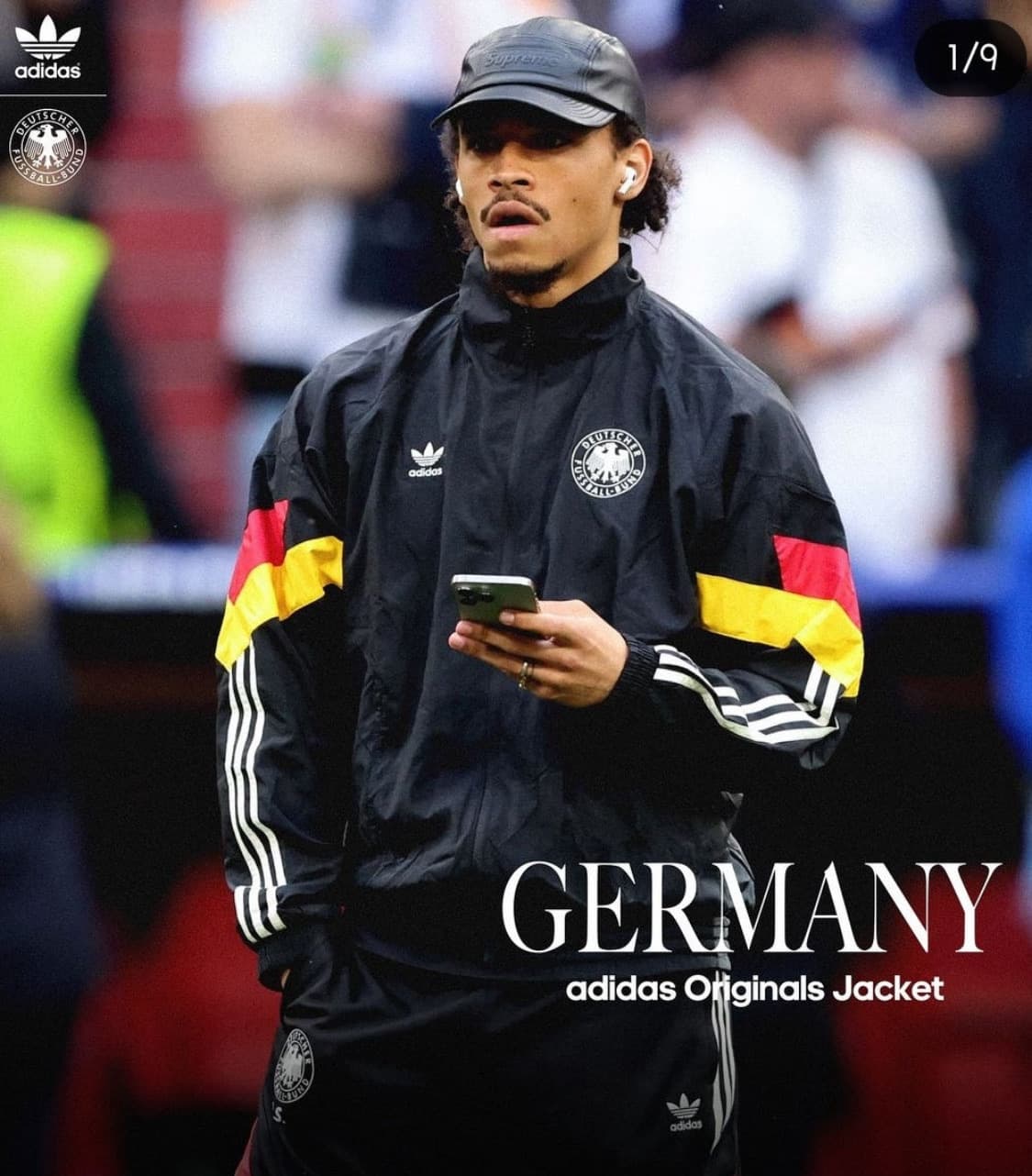 [M] 아디다스 오리지널스 독일 트랙탑 블랙 상품이미지1