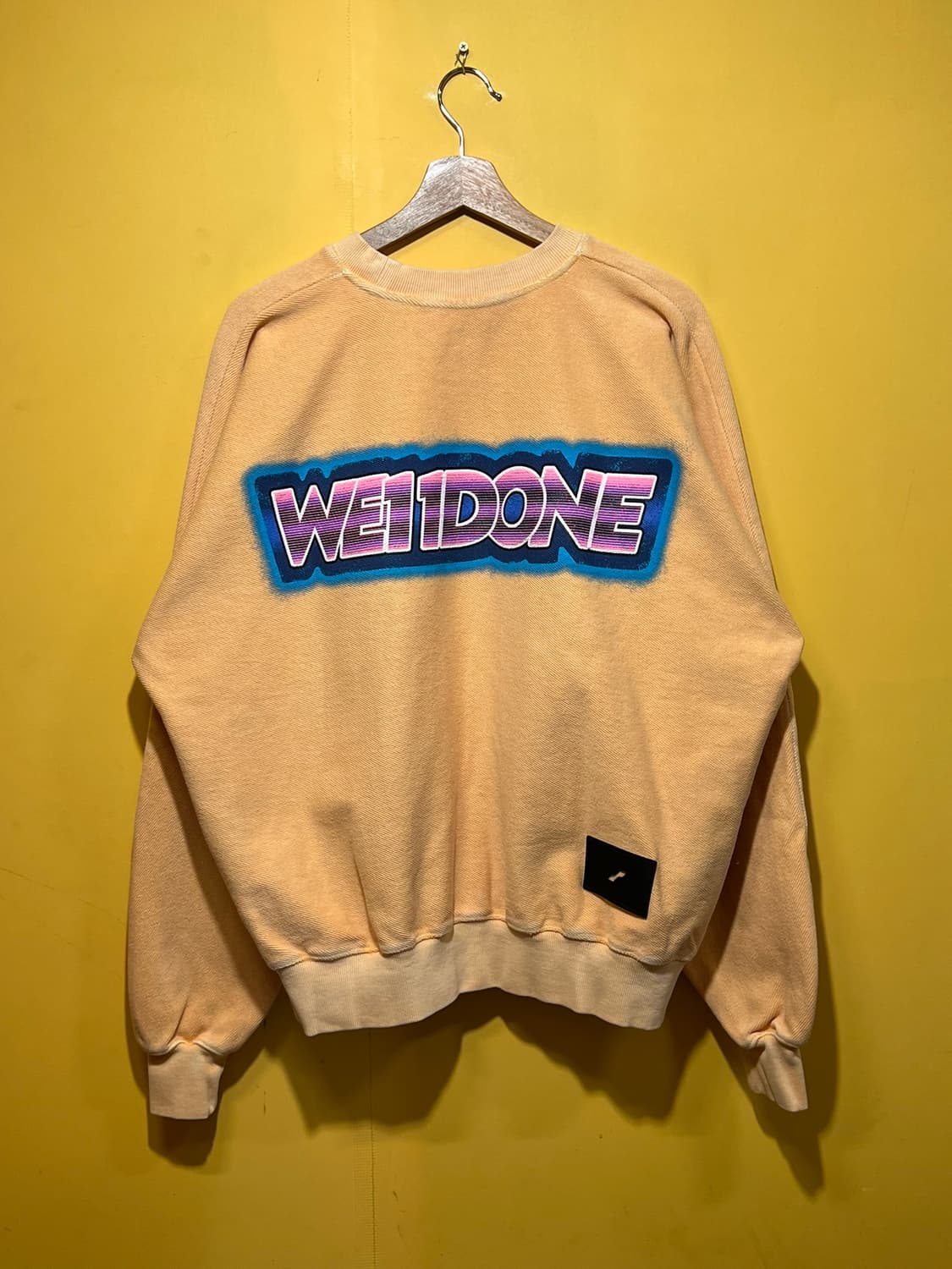 [XL] 웰던 WE11DONE 크롭 스웻셔츠 미니 로고 그래픽 맨투맨 상품이미지8