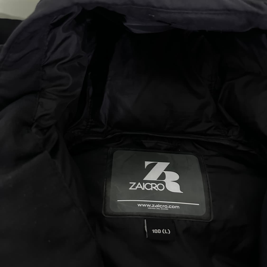 L 100 ZAICRO 블랙 수원삼성 풋볼 축구롱패딩 상품이미지4