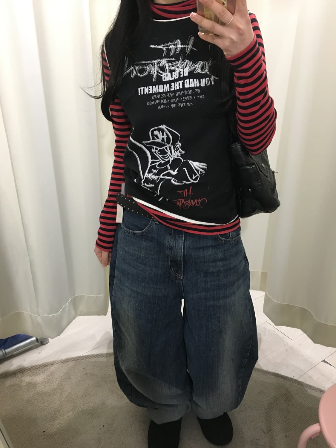 LIPSTAR Y2k stripe sleeve 상품이미지6