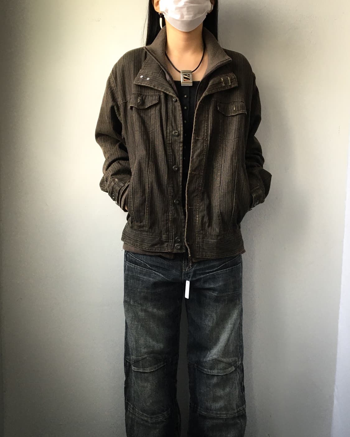 dog house Layered point high neck jacket 상품이미지6