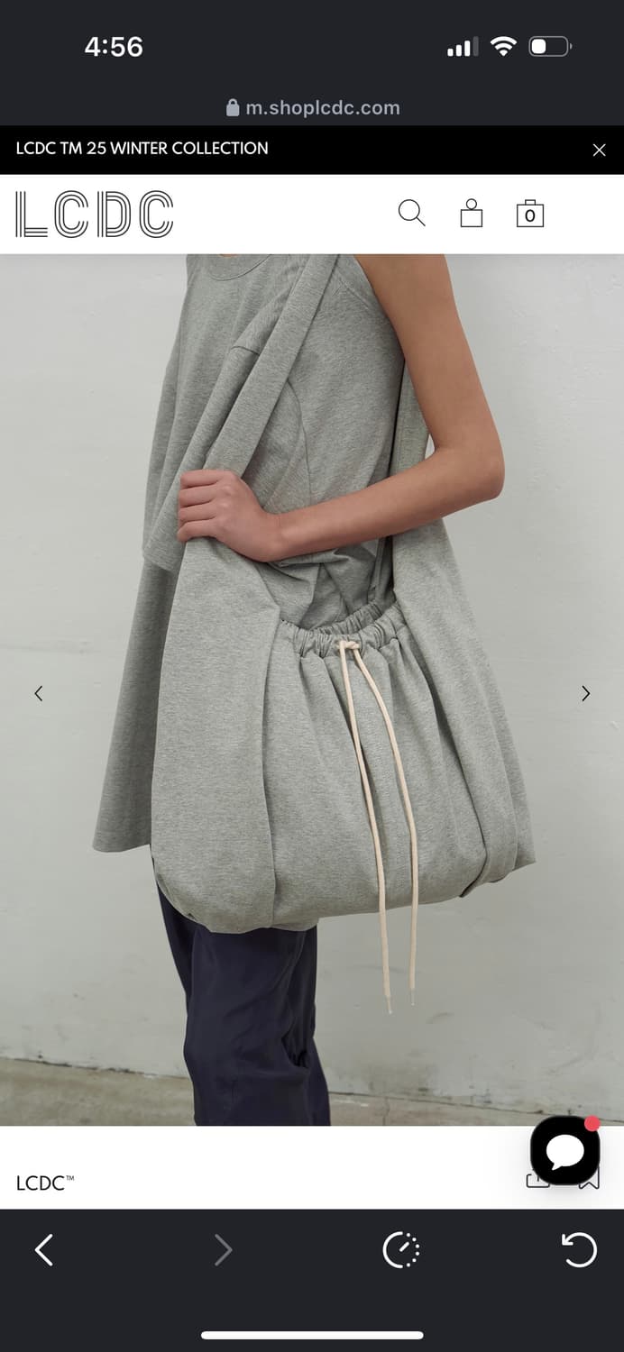 LCDC KNOT DETAIL SHOULDER BAG (GREY) 상품이미지1