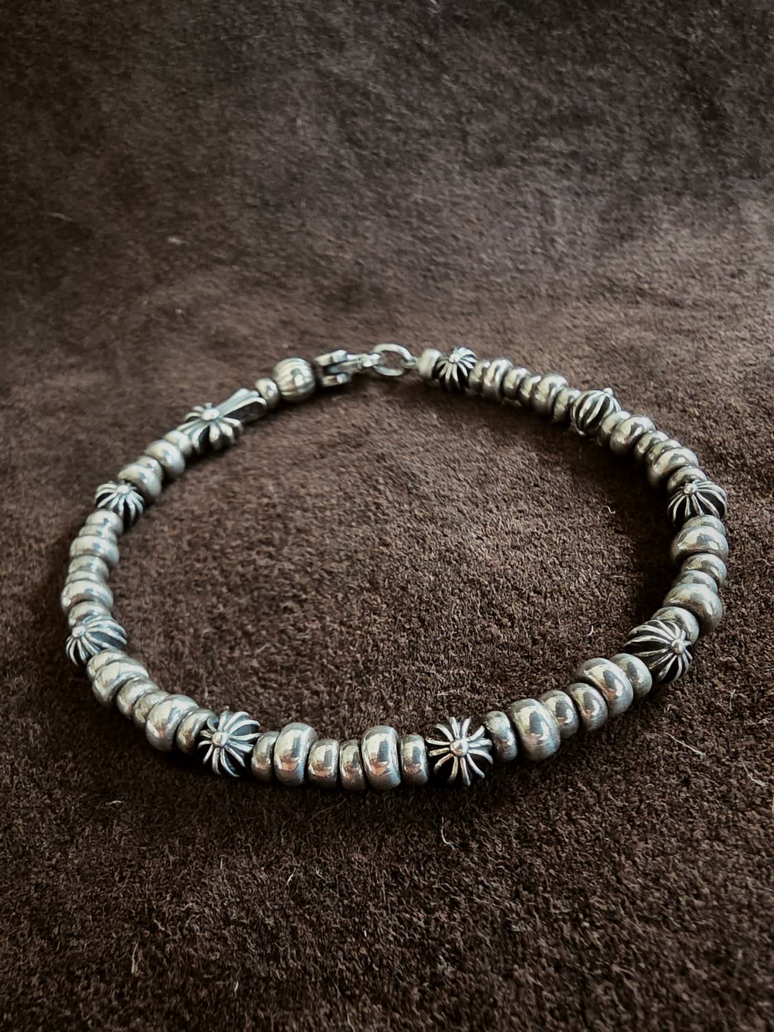 Silver 925 peace & cross bold bracelet 상품이미지7