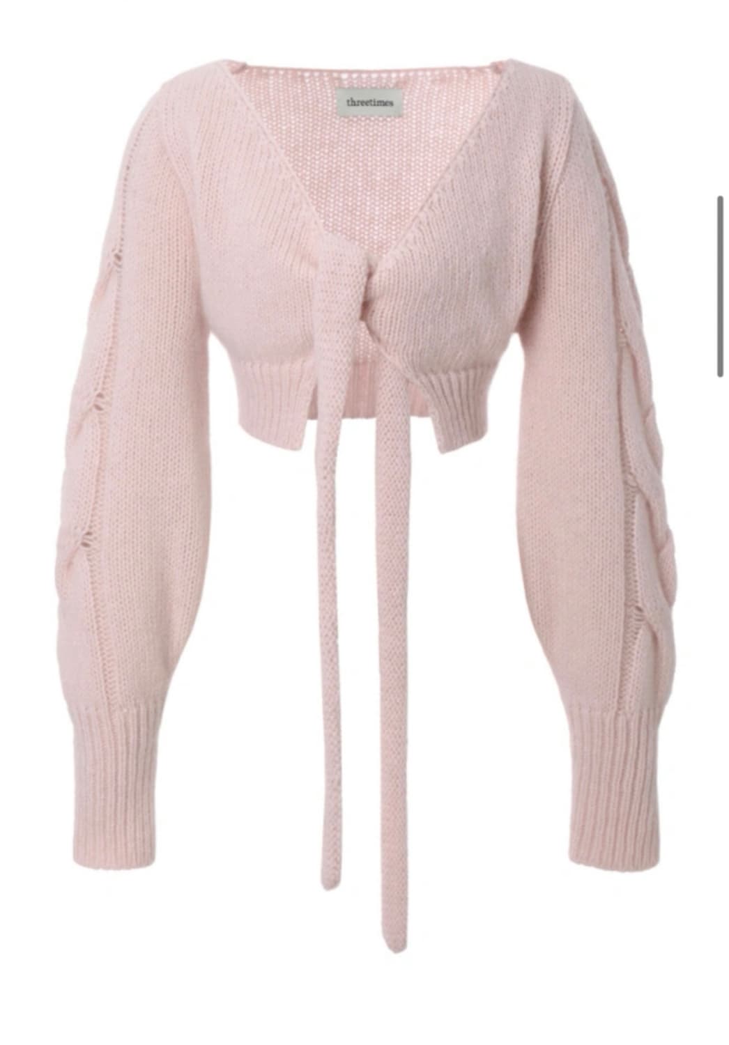 새상품) 쓰리타임즈 밤비볼레로 핑크 상품이미지6