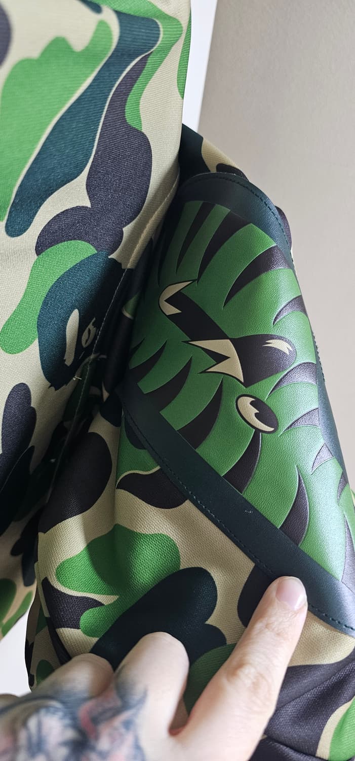 베이프 ABC 카모 레이온 릴렉스드 핏 샤크 풀 집 후드 그린 상품이미지7