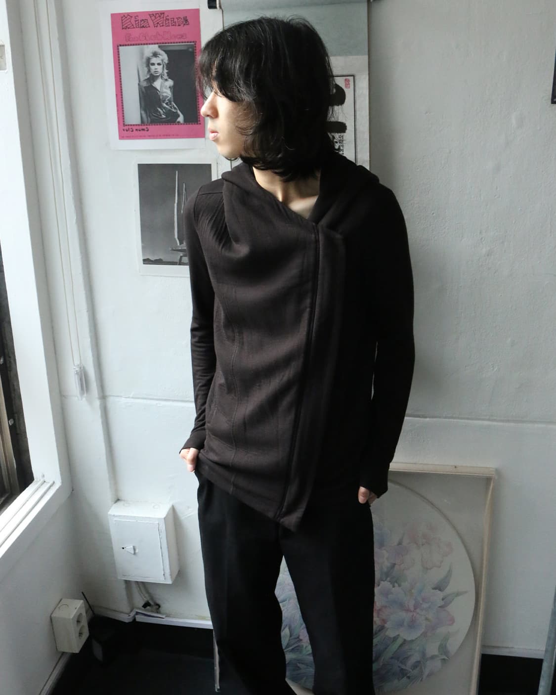 헬무트랭 비대칭 후드 집업 자켓 상품이미지2