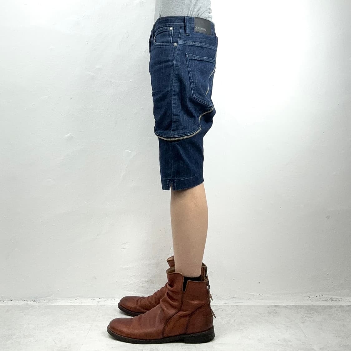 Lad Musician Zip Detail Denim Shorts 상품이미지2