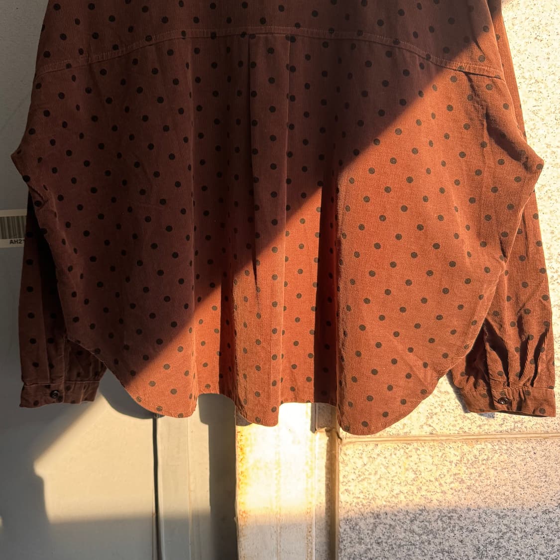 VTG 폴카닷 코듀로이 셔츠 상품이미지6