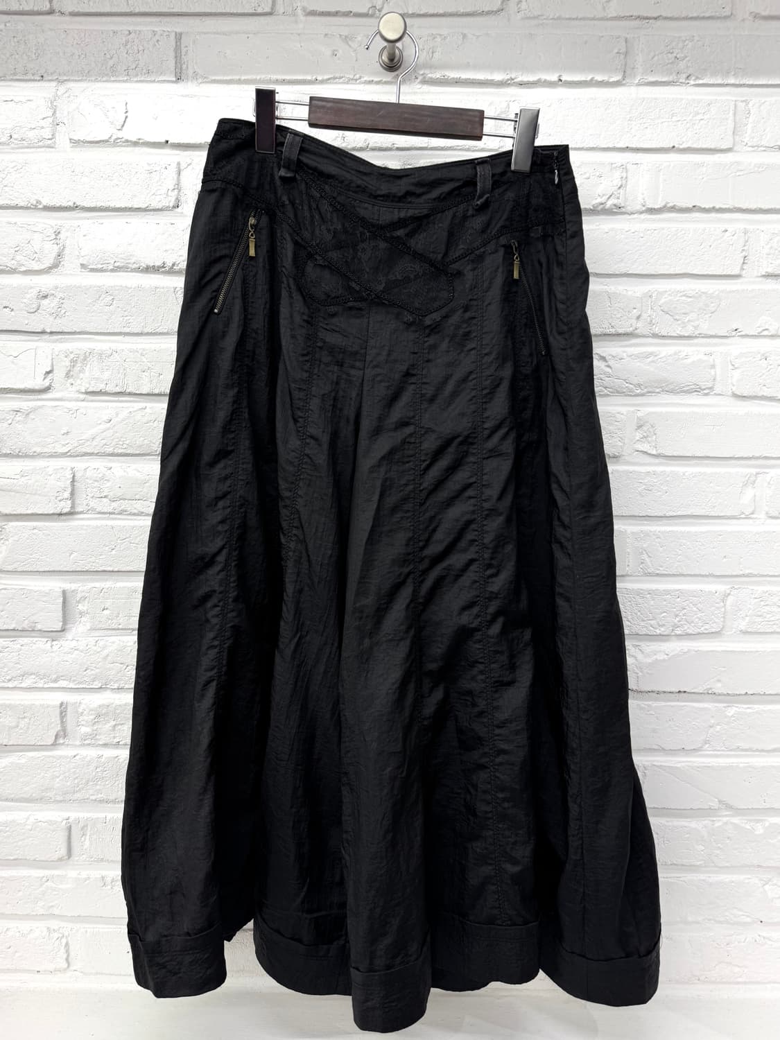 블랙 레이스 스커트팬츠 상품이미지4