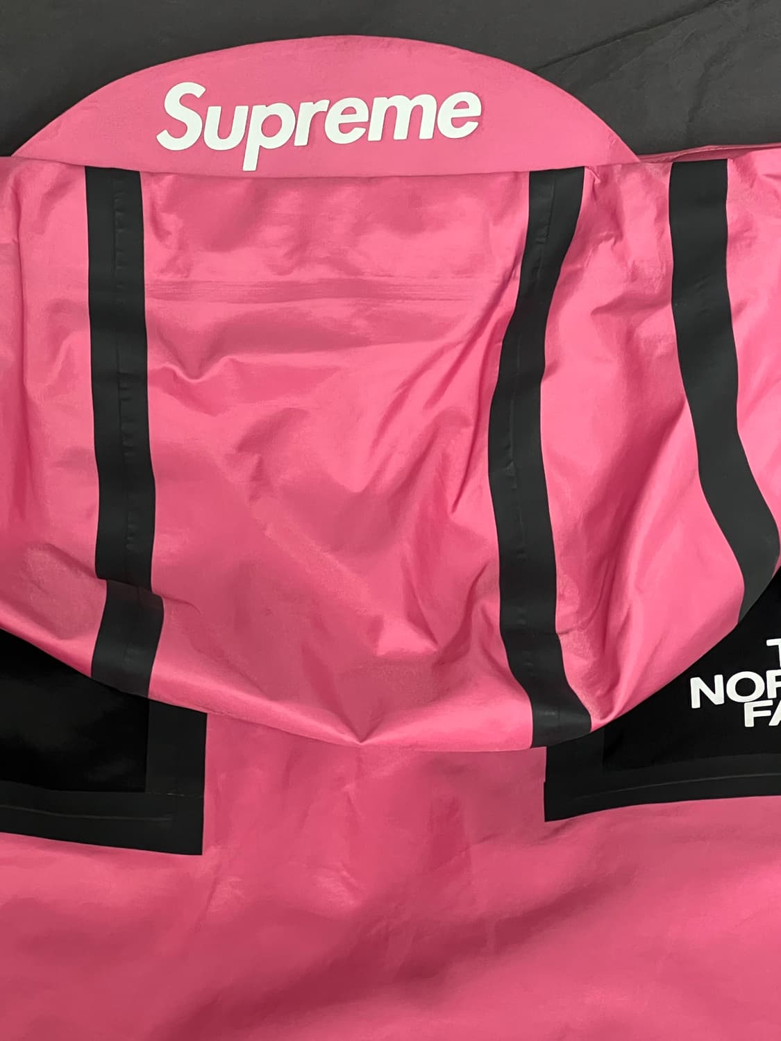 (L) 21ss 슈프림 노스페이스 서밋시리즈 테이프심 자켓 핑크  크림  상품이미지7