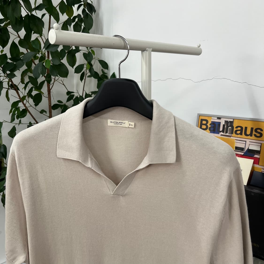 수트서플라이 코튼/실크 반팔 칼라 티셔츠 XL 상품이미지2