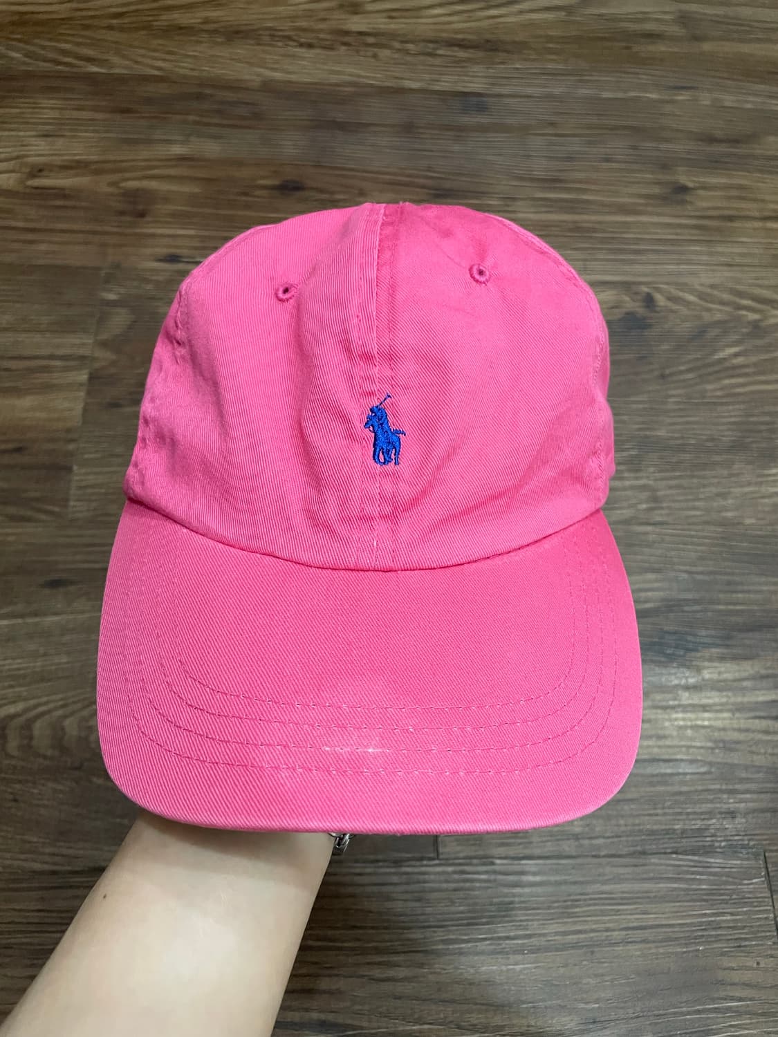 폴로 랄프로렌 USA made 핑크 볼캡 가죽스트랩 상품이미지1