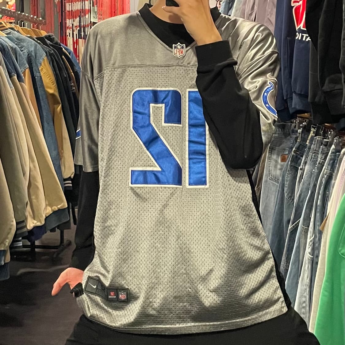 [IM] NFL 인디애나폴리스 콜츠 No.12 LUCK 그레이 반팔져지 상품이미지2