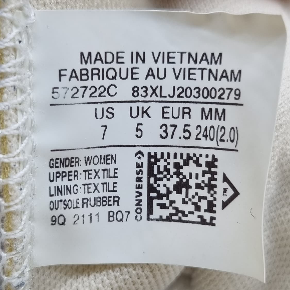 컨버스 척테일러 플랫폼 여성하이탑240 상품이미지6