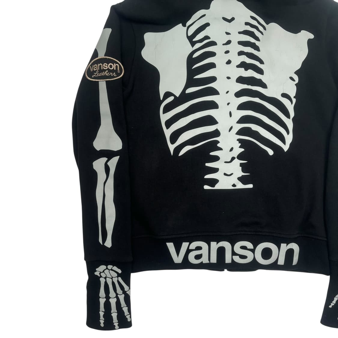 벤슨 레더 본 스켈레톤 넥 워머 후드집업 M 상품이미지6
