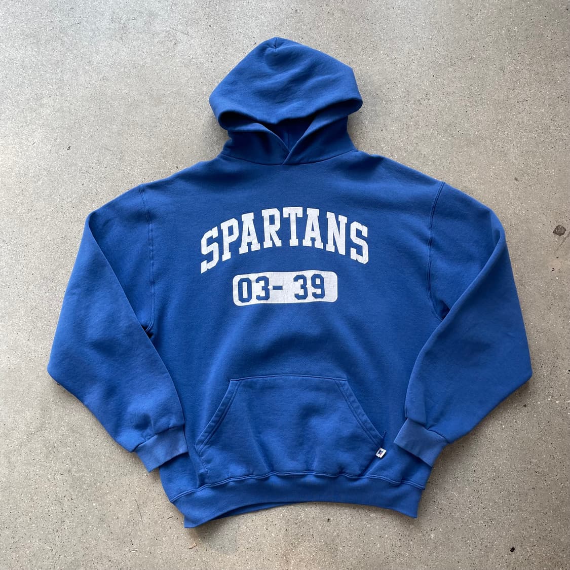 빈티지  러셀 애슬레틱 후드 블루(화이트) made in mexico 상품이미지1