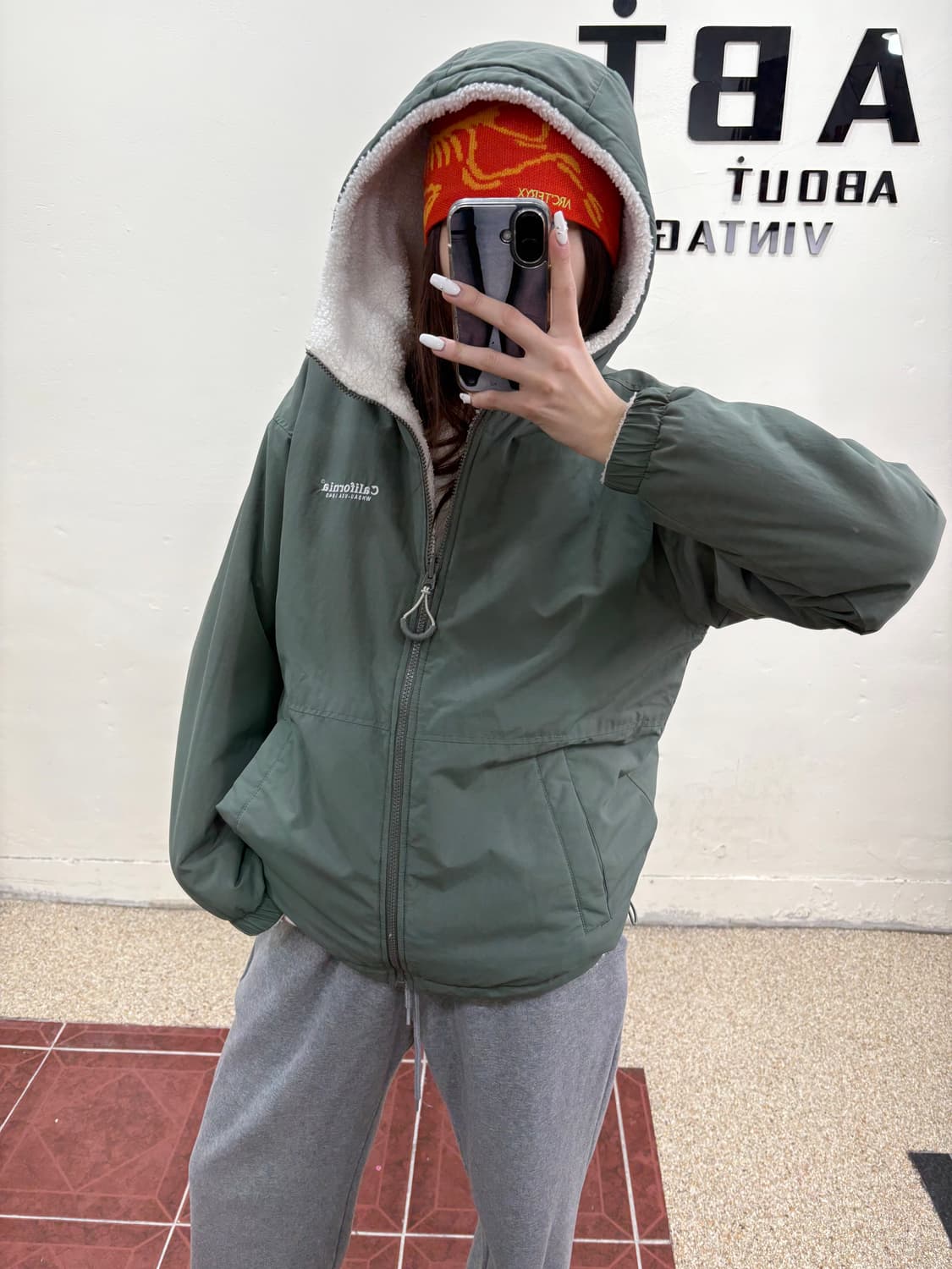 후아유 리버시블 뽀글이 자켓 상품이미지3