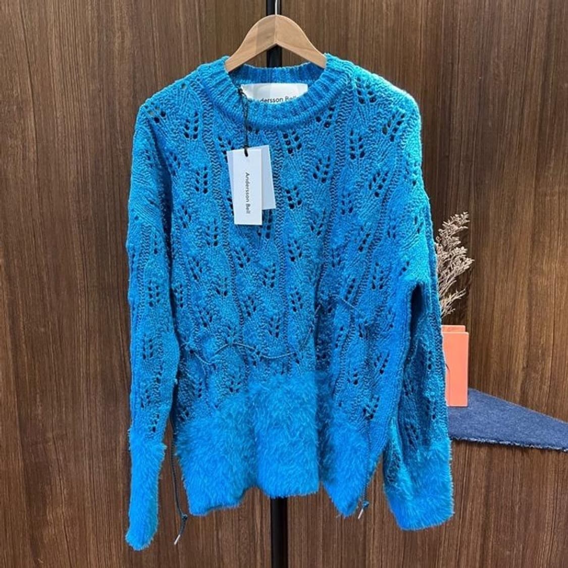 앤더슨벨 구에라 네트 크루넥 스웨터 atb857m(BLUE) 상품이미지1