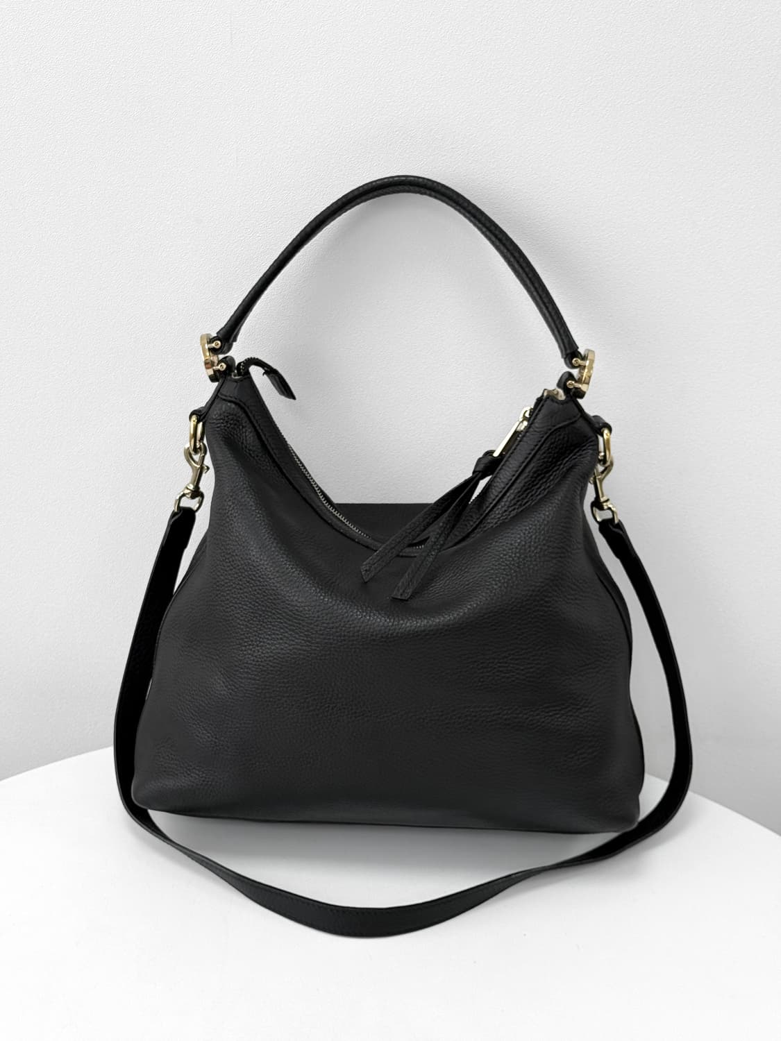 Gucci Black Leather Hobo Bag 326514 상품이미지3