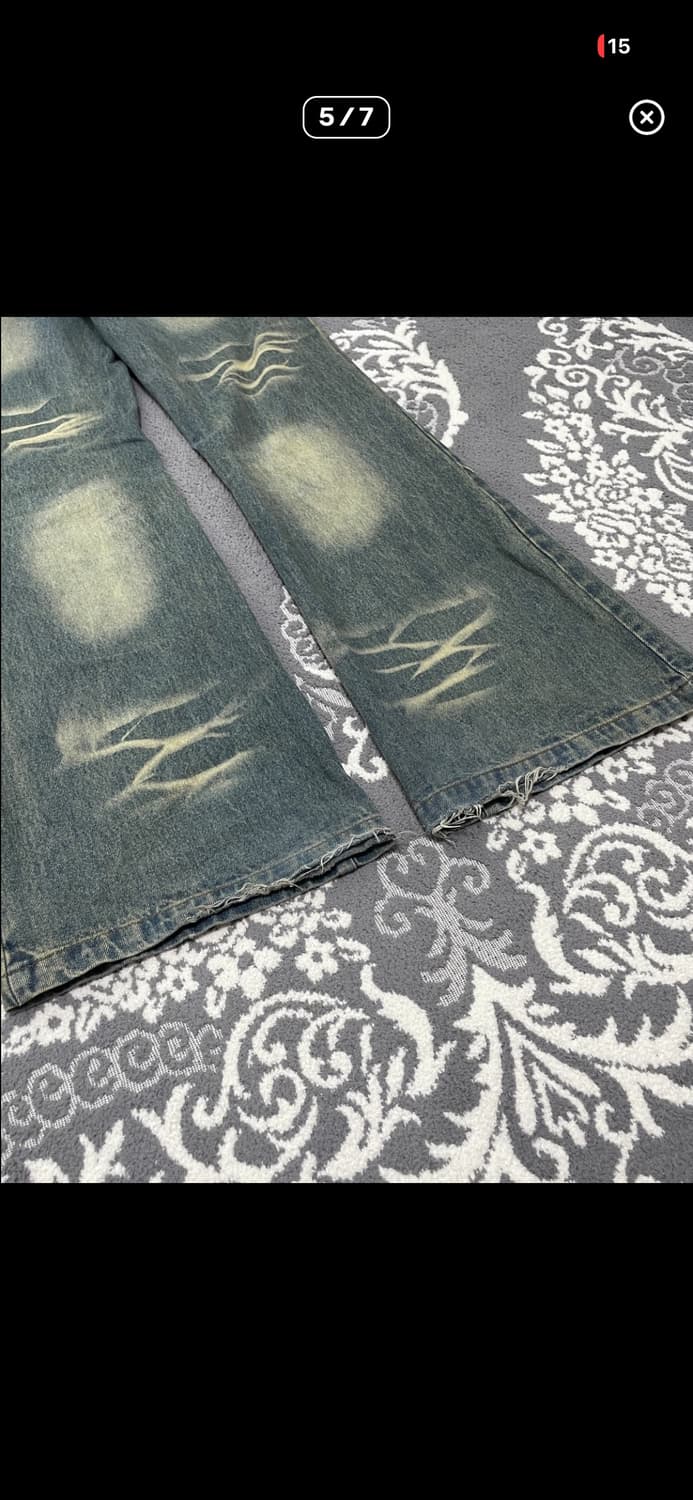 위세임랩 페인팅 부츠컷 데님 상품이미지3