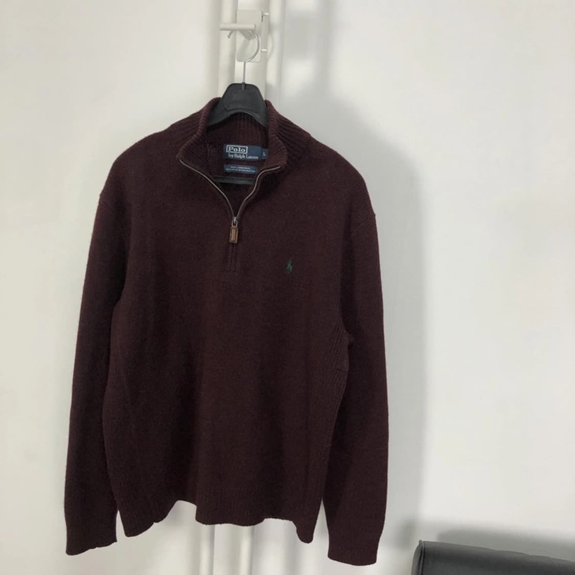 폴로 정품 딥버건디 하프집업 카키포니 상품이미지4
