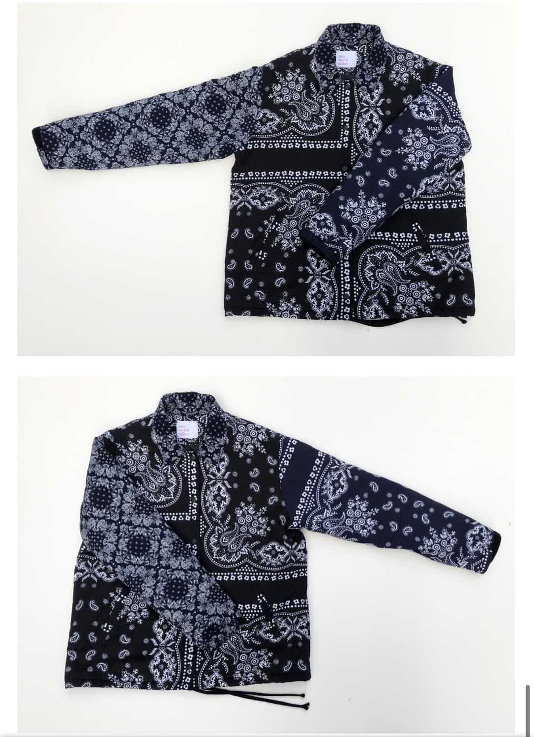 free) 투머치토커 페이즐리 누빔 패딩 점퍼 상품이미지3