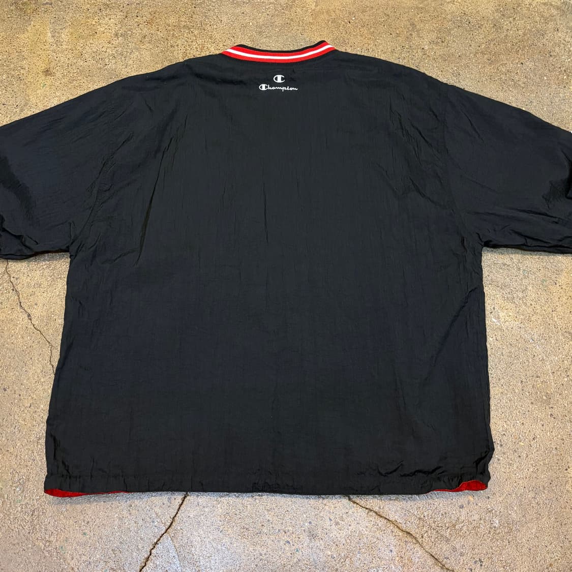 레어 90s 미국 빈티지 챔피언 NBA 시카고불스 풀오버 바람막이 상품이미지10