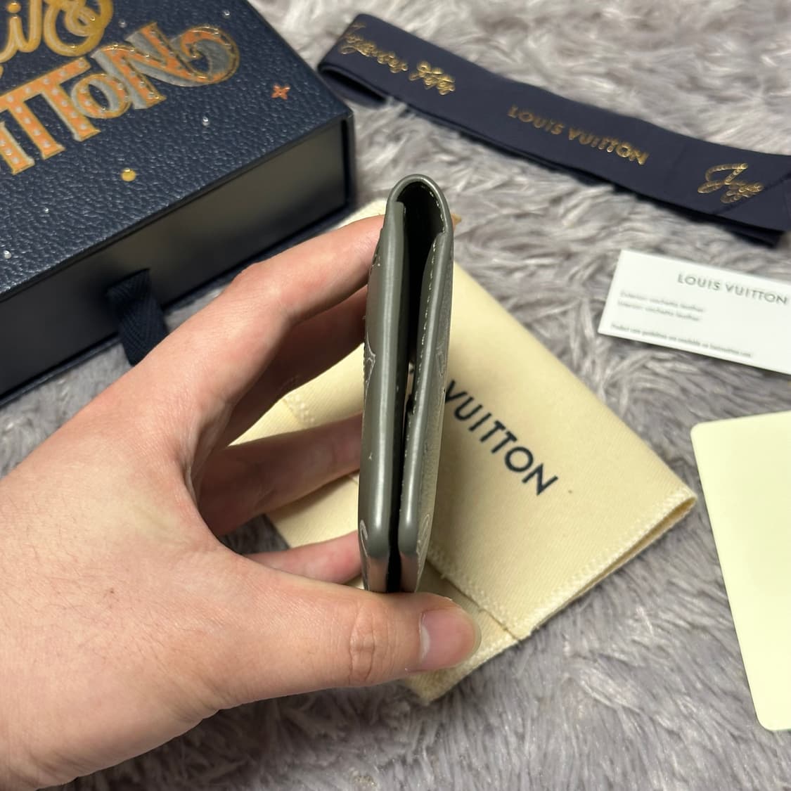 [풀구성] 루이비통 이클립스 쉐도우 오거나이저 카드지갑 카키 상품이미지5