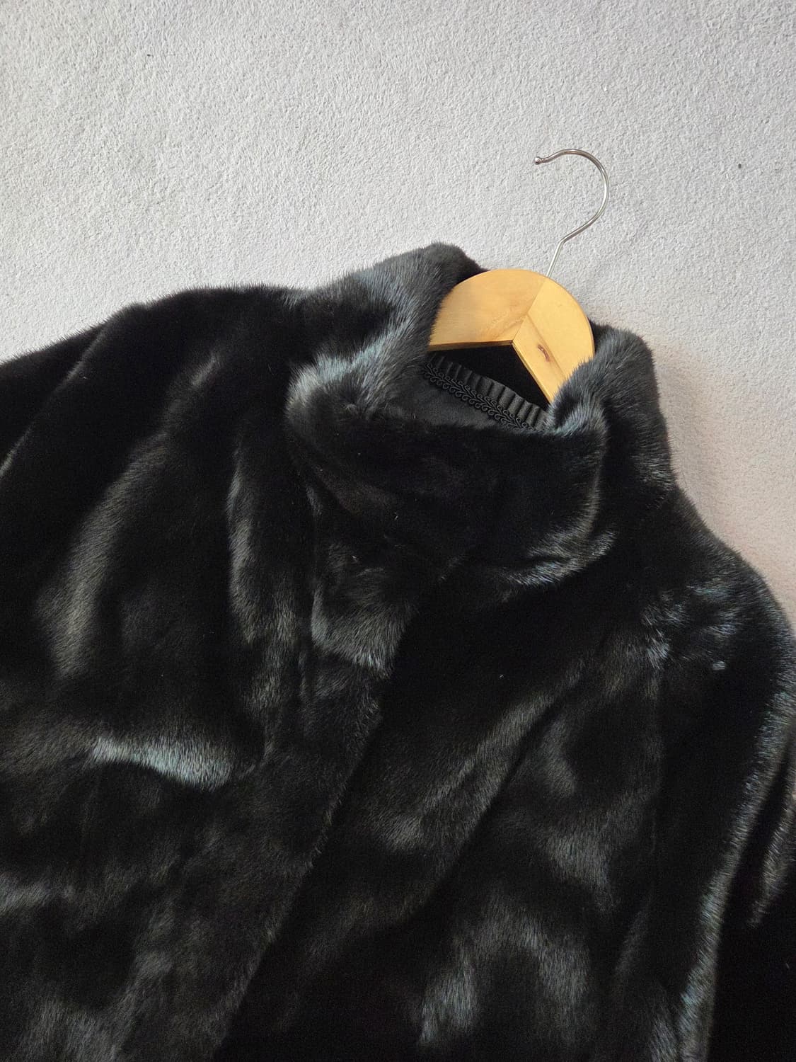 (66) BLACK NAFA 천연밍크 코트자켓
 상품이미지3