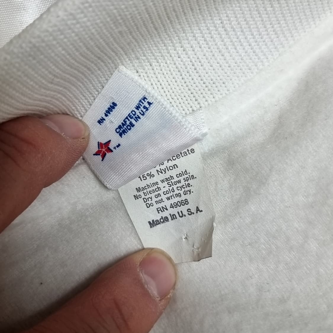 80-90s 미제 USA 미군 미해병대 화이트 사틴 자켓(46) 상품이미지4