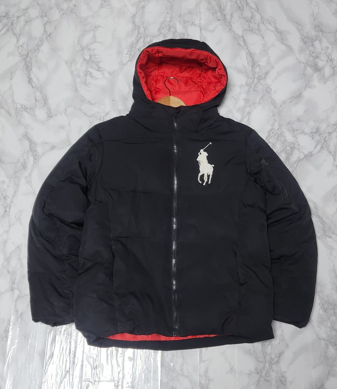폴로 랄프로렌 빅포니 블랙 푸퍼 패딩 자켓 상품이미지1