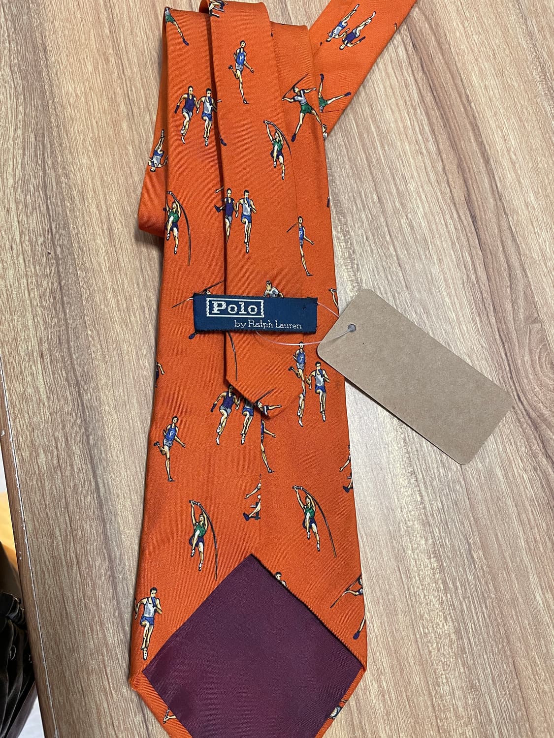 폴로 랄프로렌 오렌지 실크 넥타이 상품이미지2