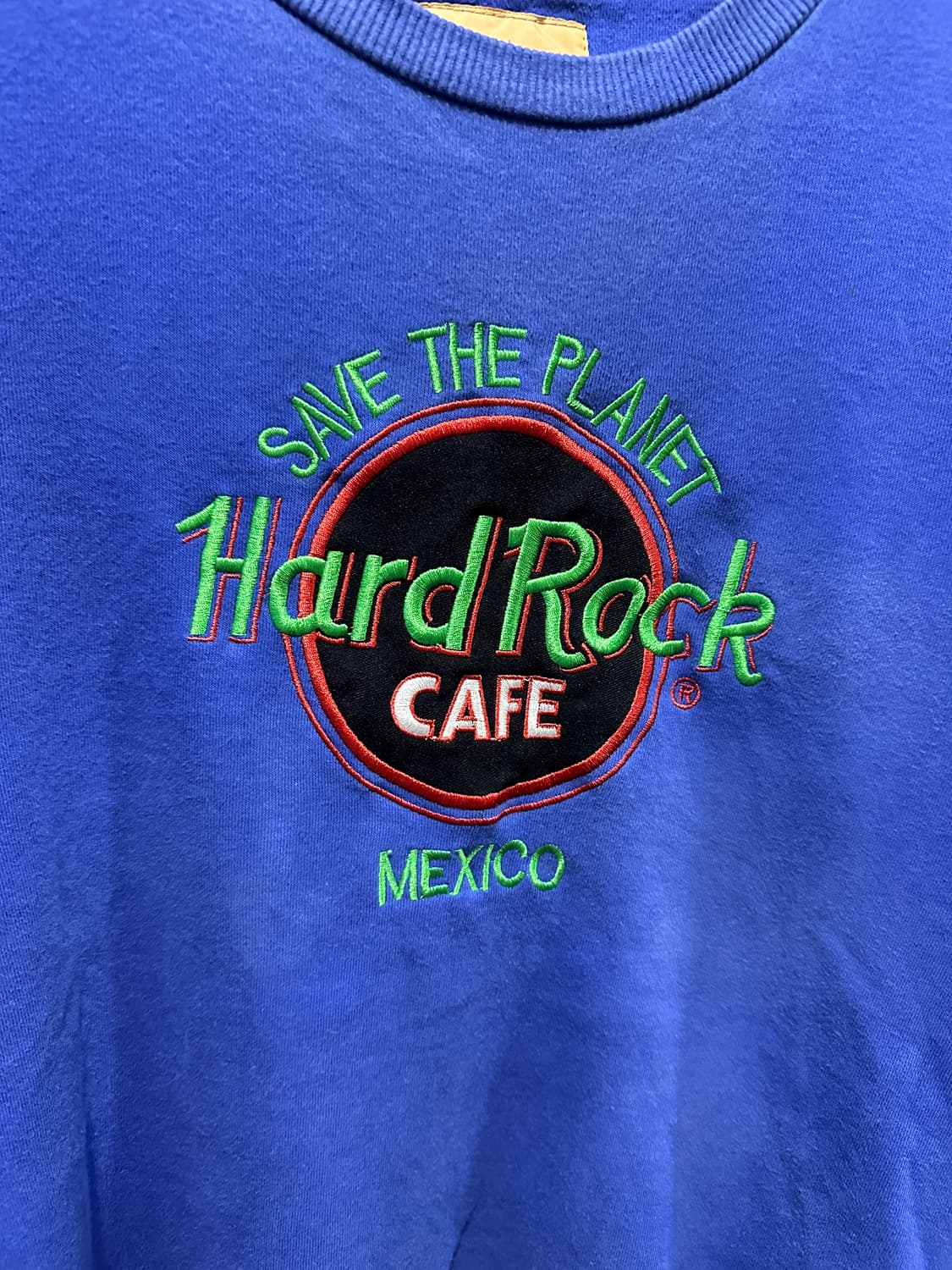 HDC 하드락 블루 컬러 로고 맨투맨 XL 상품이미지3