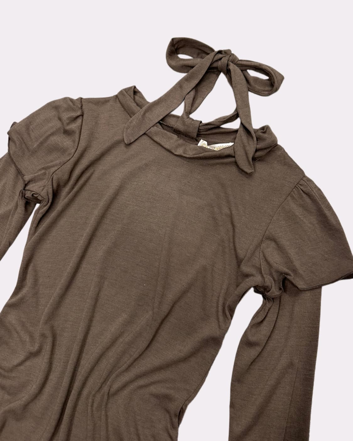 halter ribbon layered t-shirt 상품이미지2