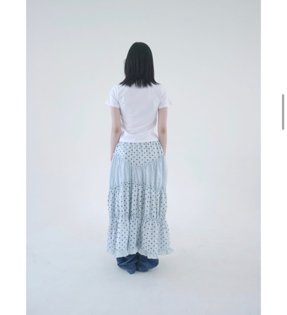 치리리 도트 롱 스커트 상품이미지3