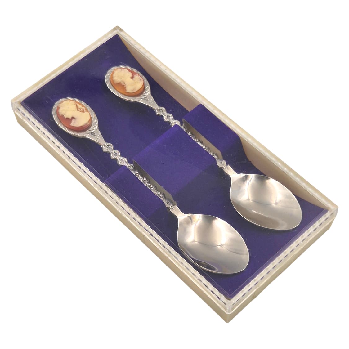 80s 엔틱 쉘 카메오 티스푼 2p 세트 상품이미지3