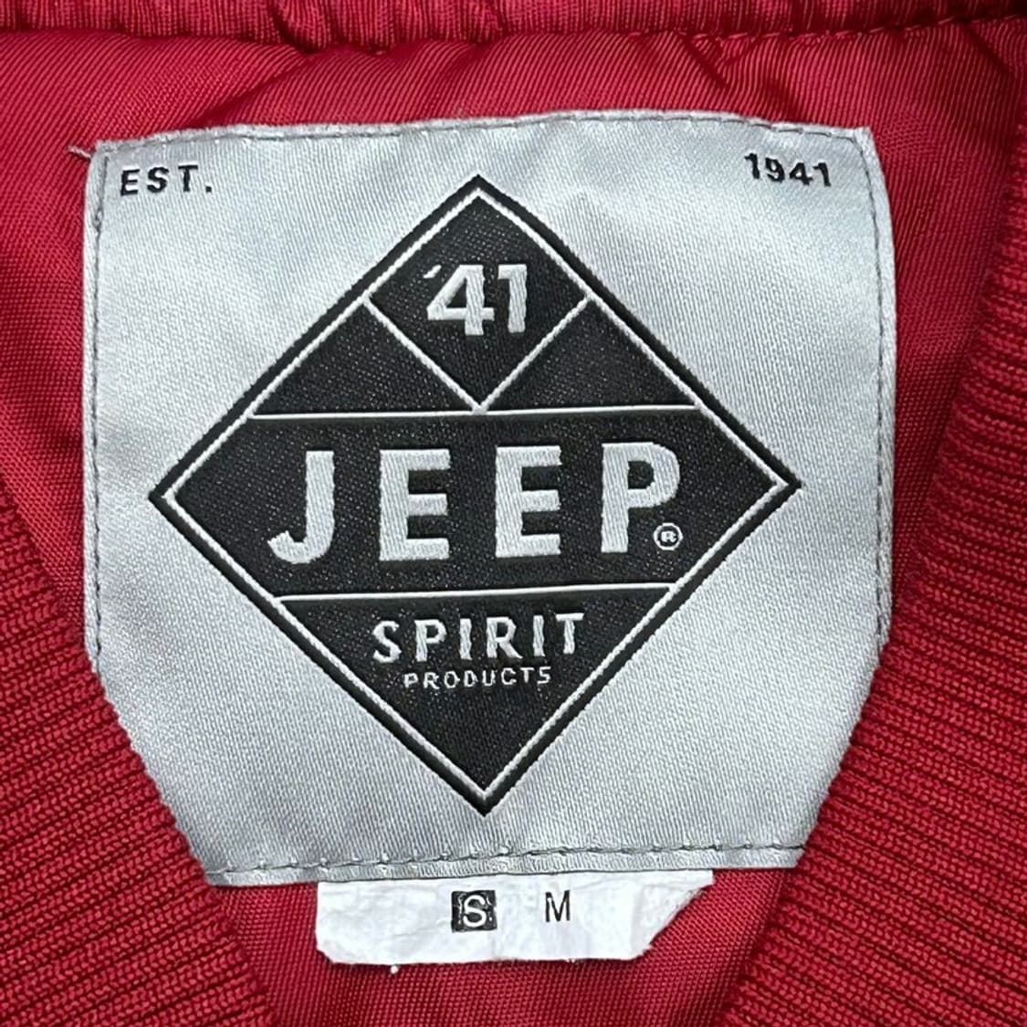 지프 스피릿 레드 MA-1 항공 점퍼 S 상품이미지6