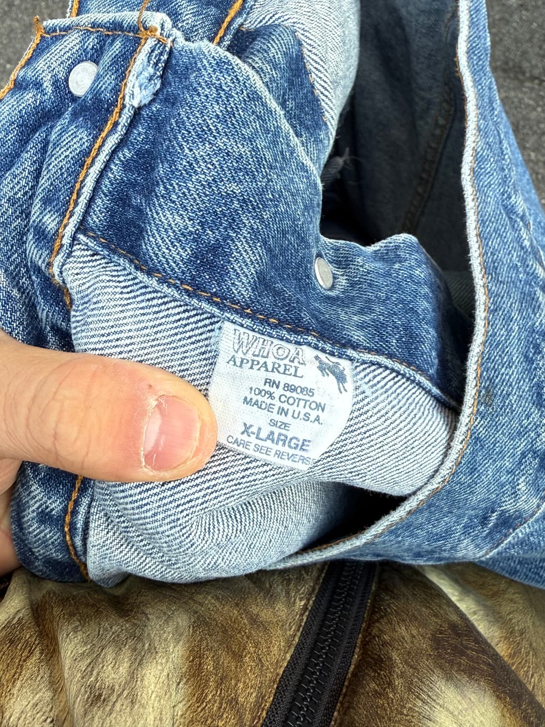 🇺🇸90s Made in USA 엠보싱 데님 자켓 상품이미지4