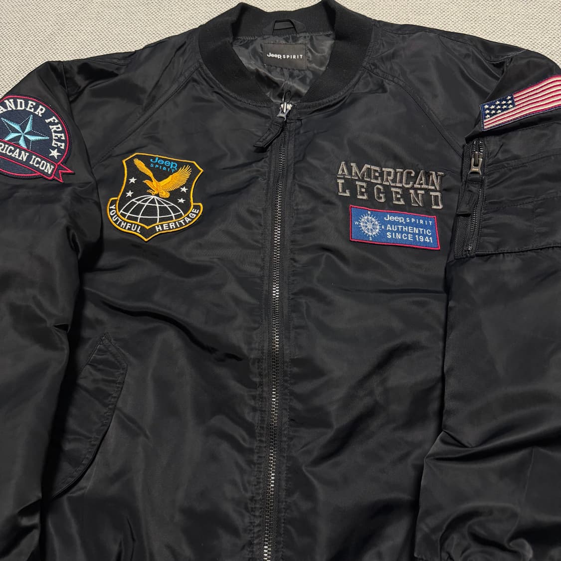 Jeep Spirit 지프 이글 패치 ma-1 자켓 상품이미지2