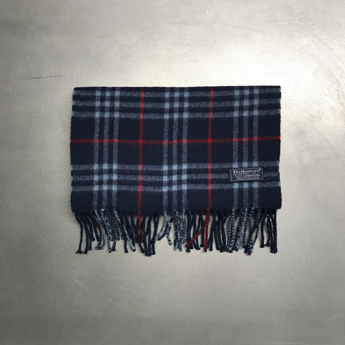 버버리 정품 램스울 머플러 네이비 상품이미지2