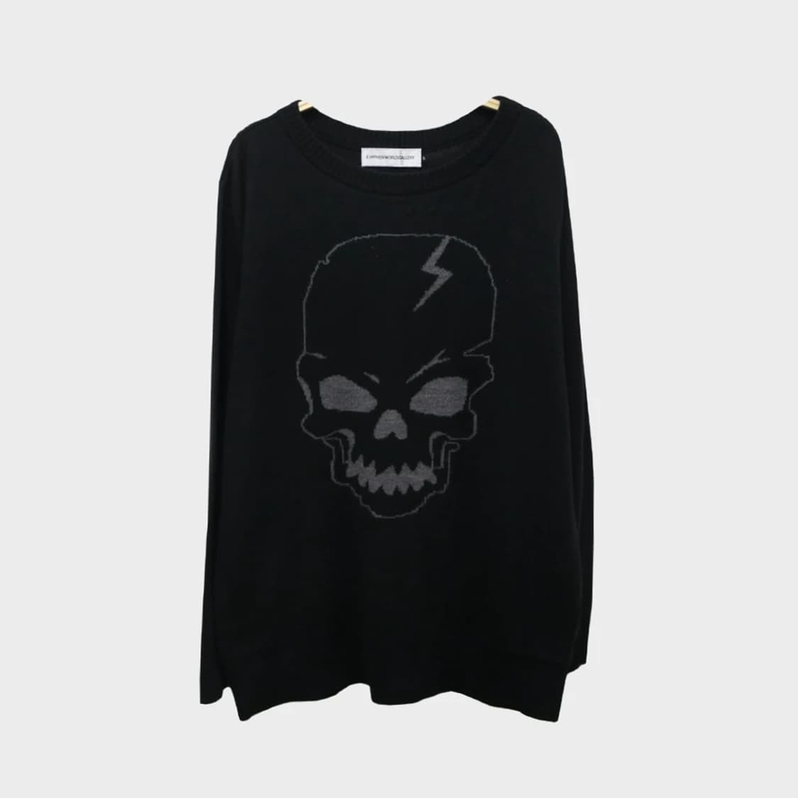 E HYPHEN WORLD GALLERY 스컬 울 혼방 니트 61121 상품이미지1