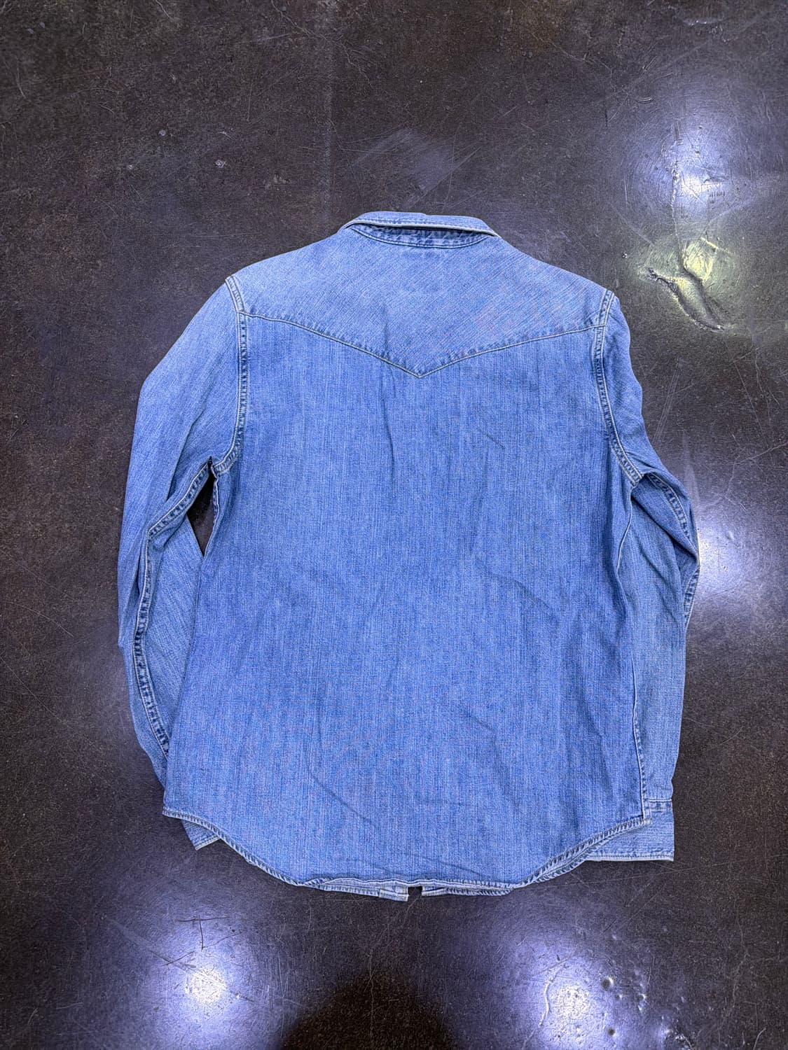 리바이스 빈티지 워싱 웨스턴 데님셔츠 남방 슬림핏 M 상품이미지2