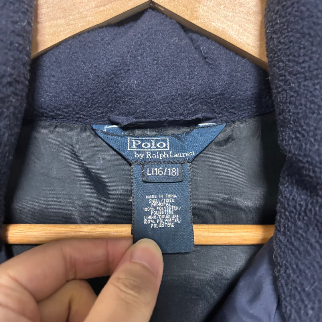 폴로 랄프로렌  푸퍼다운 패딩 네이비  상품이미지3