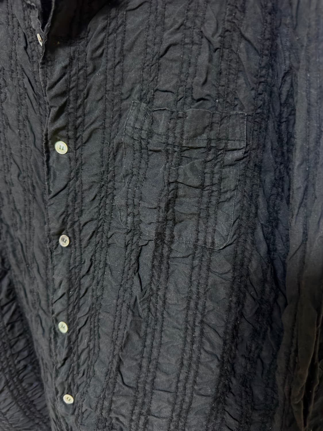 Yohji Yamamoto 90s (축융) Crinkle 셔츠 상품이미지4