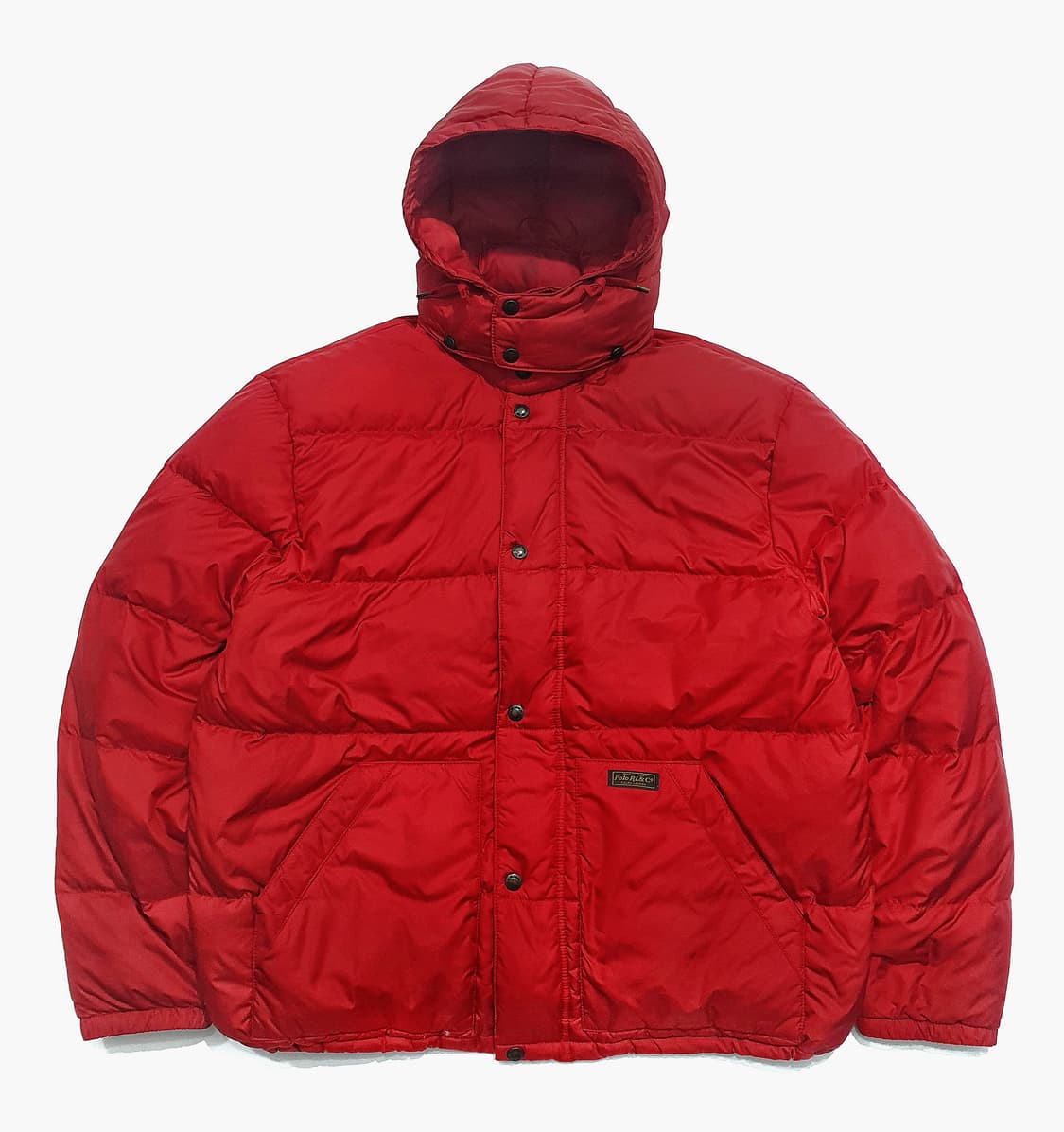 폴로 패딩 후드 패딩 덕다운 레드 XL (105-110) 상품이미지1