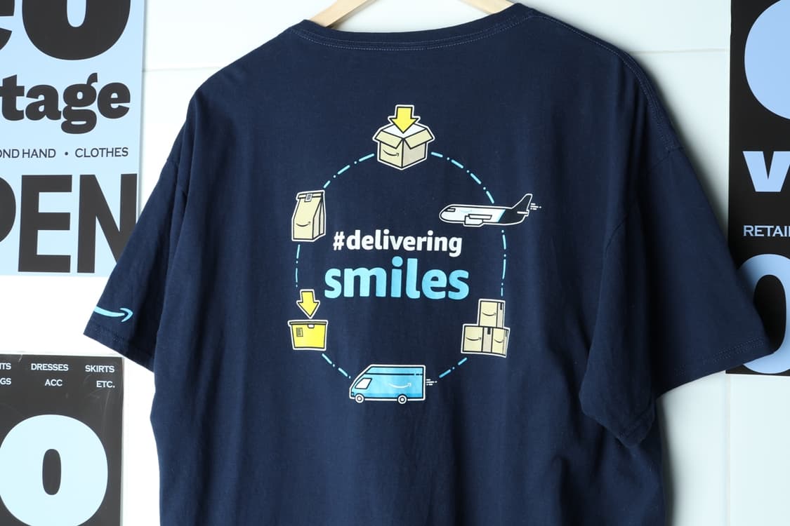 (XL-3XL) 프룻오브더룸 반팔 티셔츠 네이비 USA-H30054 상품이미지7