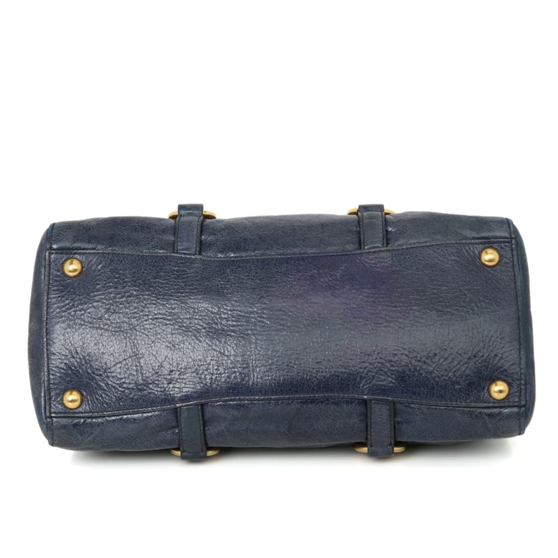 미우미우 비텔로 샤인 토트백 블루 보스턴 RN1037 상품이미지5