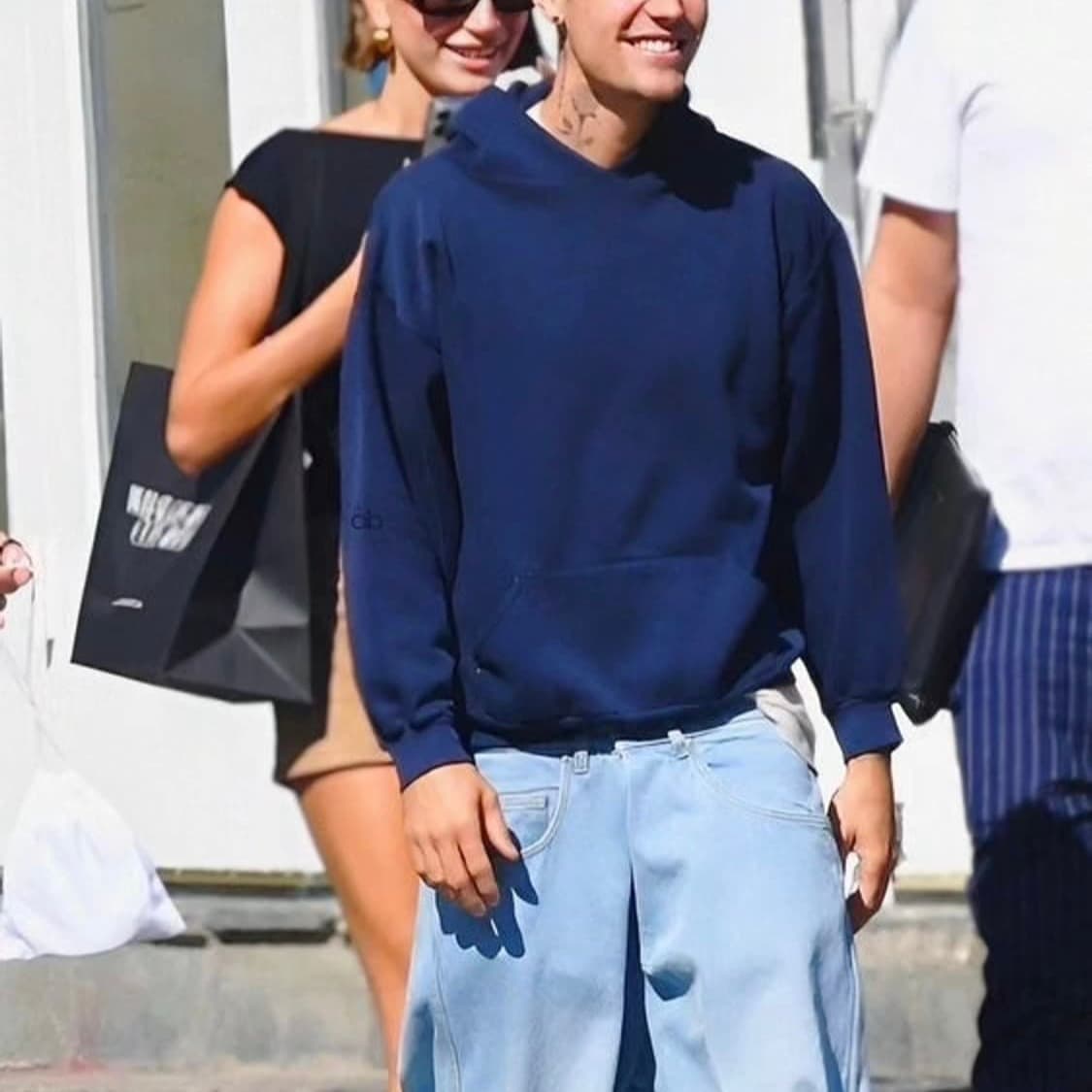 [XL] 90s USA 빈티지 러셀 후드 네이비 상품이미지1